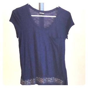 Embellished sequin bottom t-shirt